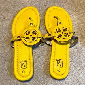 Yellow sandals